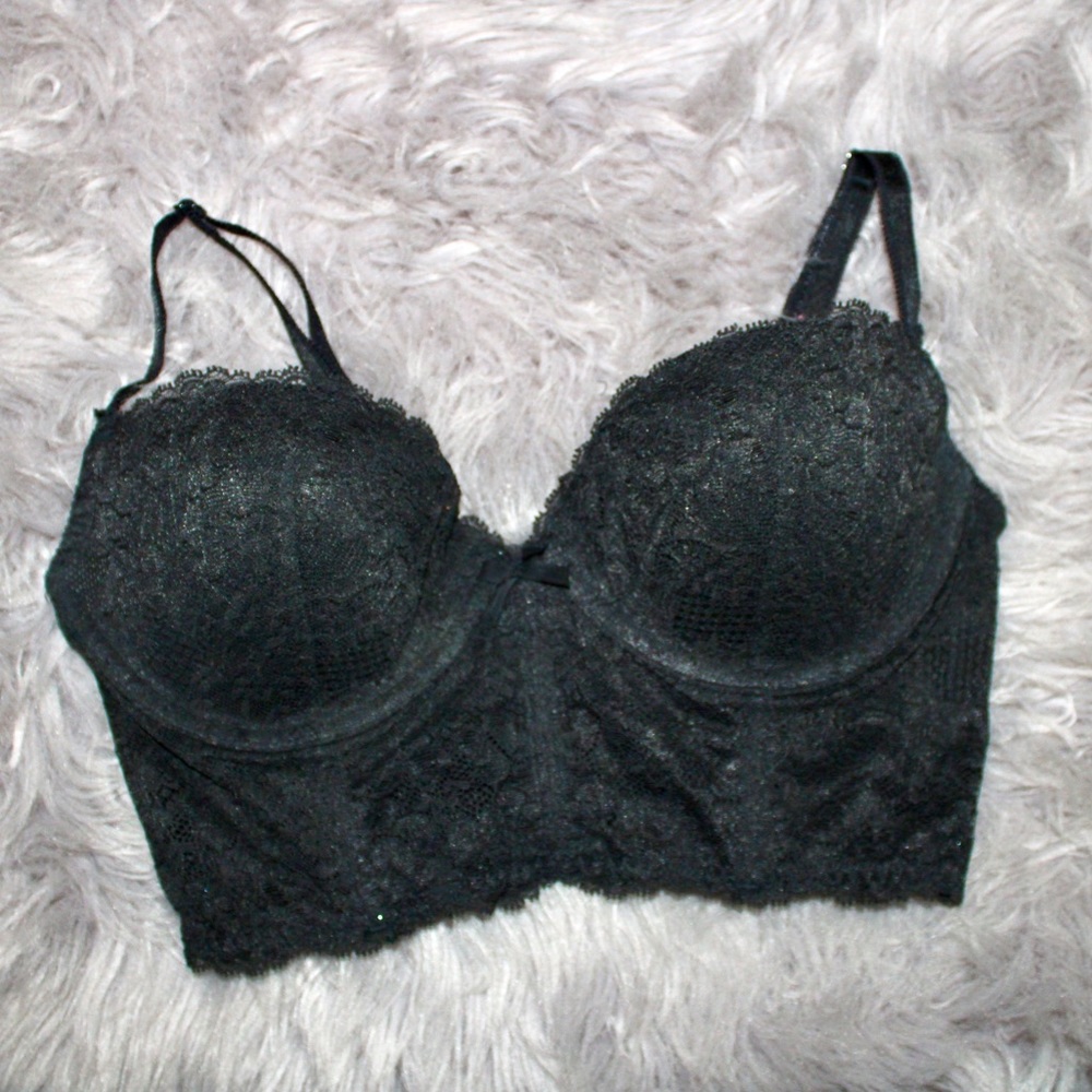 Victoria’s Secret Black Lace Bralette 34C
